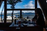Blick aus dem kleinen Restaurant  La Sirena Y El Capitán