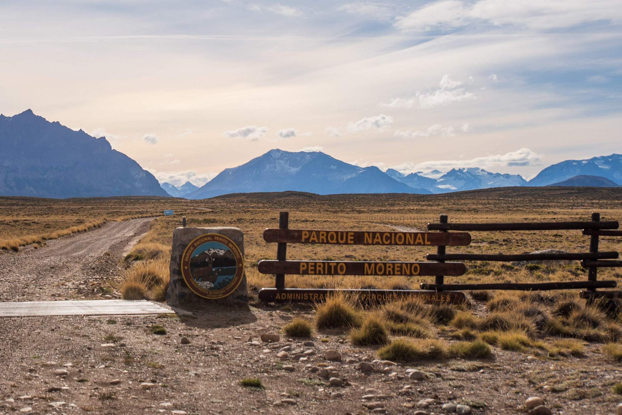 Am Eingang zum Nationalpark Perito Moreno